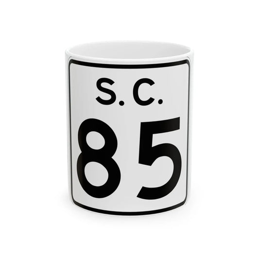 SC-85 (South Carolina) (Road Sign) White Coffee Mug 11oz - Go Mug Yourself