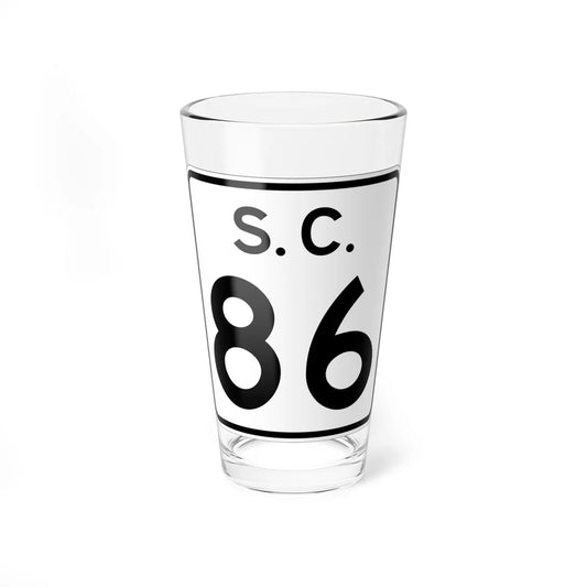 SC-86 (South Carolina) (Road Sign) Pint Glss 16oz 16oz - Go Mug Yourself