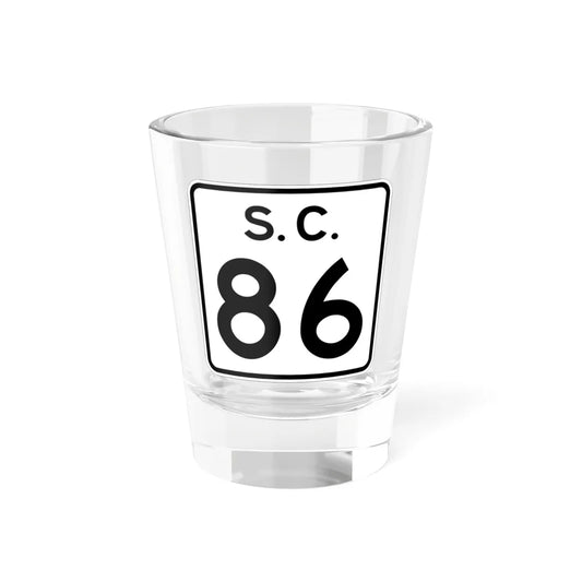 SC-86 (South Carolina) (Road Sign) Shot Glass 1.5oz 1.5oz - Go Mug Yourself