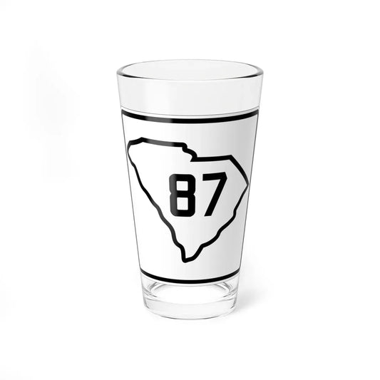 SC-87 1926 (South Carolina) (Road Sign) Pint Glass 16oz 16oz - Go Mug Yourself