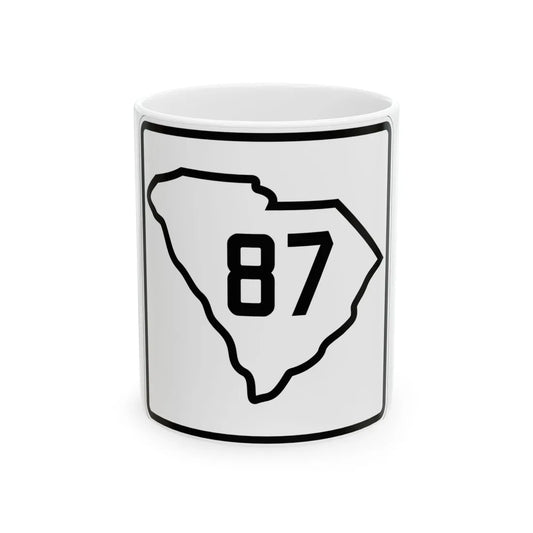 SC-87 1926 (South Carolina) (Road Sign) White Coffee Mug 11oz - Go Mug Yourself