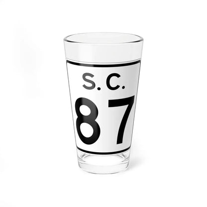 SC-87 (South Carolina) (Road Sign) Pint Glass 16oz 16oz - Go Mug Yourself