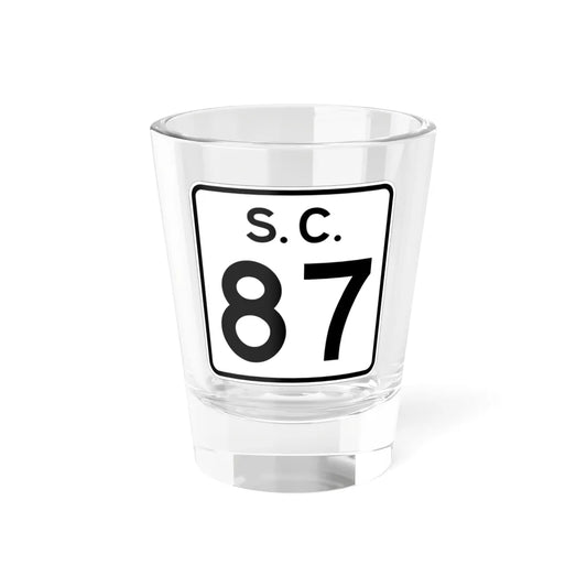 SC-87 (South Carolina) (Road Sign) Shot Glass 1.5oz 1.5oz - Go Mug Yourself