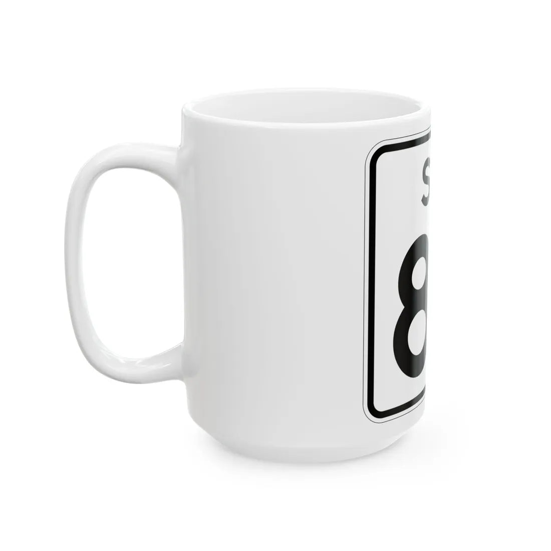 SC-87 (South Carolina) (Road Sign) White Coffee Mug - Go Mug Yourself