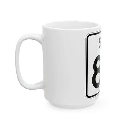 SC-87 (South Carolina) (Road Sign) White Coffee Mug - Go Mug Yourself