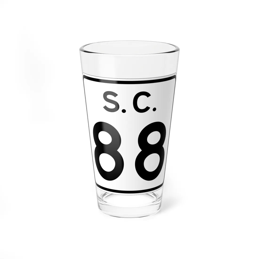 SC-88 (South Carolina) (Road Sign) Pint Glss 16oz 16oz - Go Mug Yourself