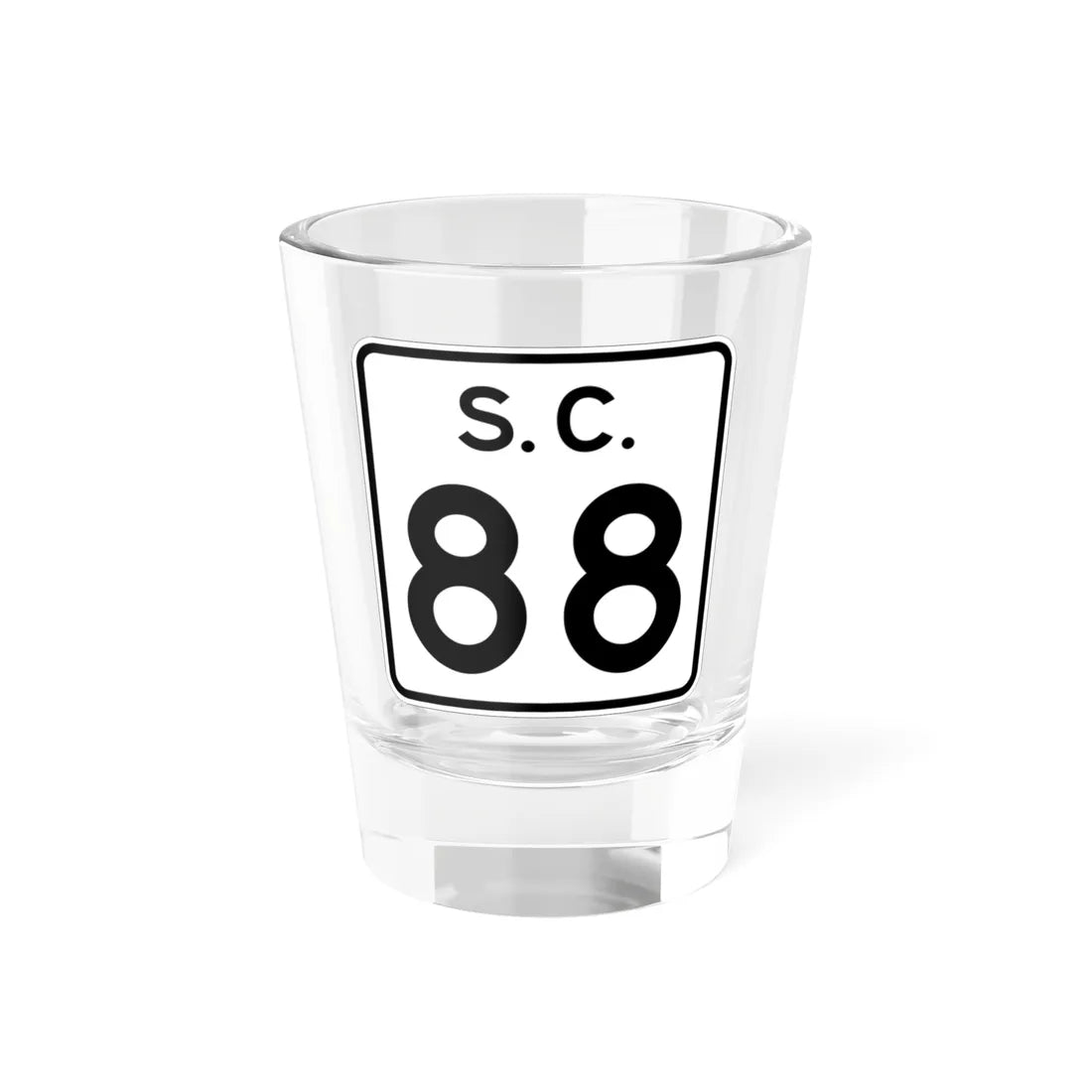 SC-88 (South Carolina) (Road Sign) Shot Glass 1.5oz 1.5oz - Go Mug Yourself