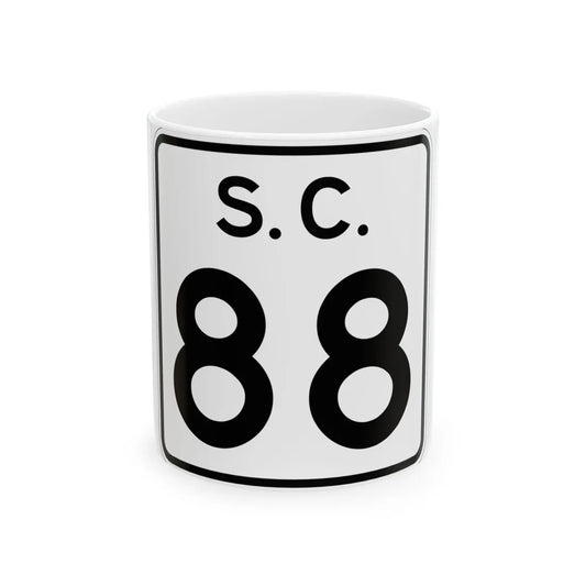 SC-88 (South Carolina) (Road Sign) White Coffee Mug 11oz - Go Mug Yourself