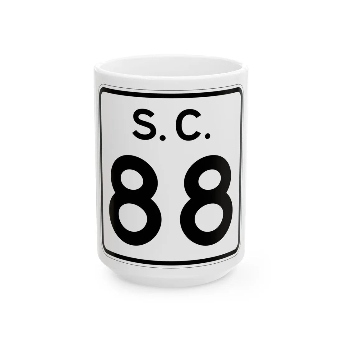 SC-88 (South Carolina) (Road Sign) White Coffee Mug 15oz - Go Mug Yourself