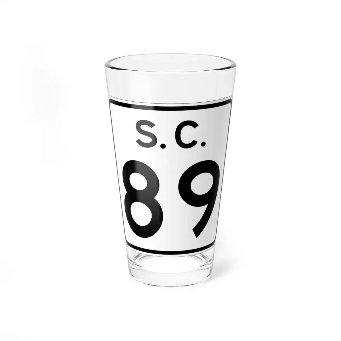 SC-89 (South Carolina) (Road Sign) Pint Glass 16oz 16oz - Go Mug Yourself