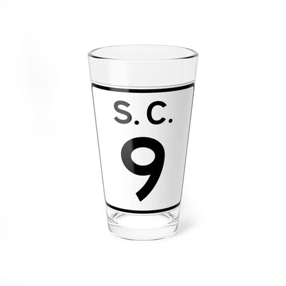 SC-9 (South Carolina) (Road Sign) Pint Glass 16oz 16oz - Go Mug Yourself