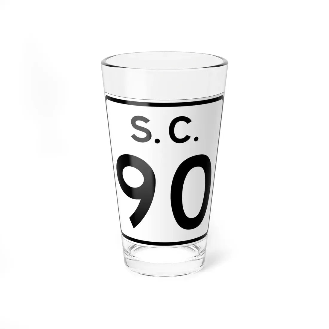 SC-90 (South Carolina) (Road Sign) Pint Glass 16oz 16oz - Go Mug Yourself