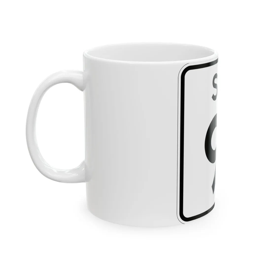 SC-91 (South Carolina) (Road Sign) White Coffee Mug - Go Mug Yourself