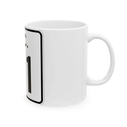 SC-91 (South Carolina) (Road Sign) White Coffee Mug - Go Mug Yourself
