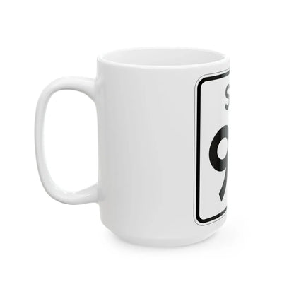 SC-93 (South Carolina) (Road Sign) White Coffee Mug - Go Mug Yourself
