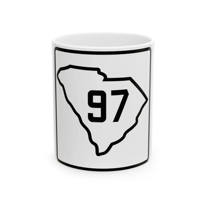 SC-97 1926 (South Carolina) (Road Sign) White Coffee Mug 11oz - Go Mug Yourself