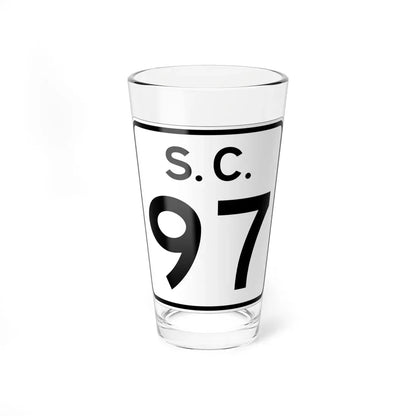 SC-97 (South Carolina) (Road Sign) Pint Glass 16oz 16oz - Go Mug Yourself
