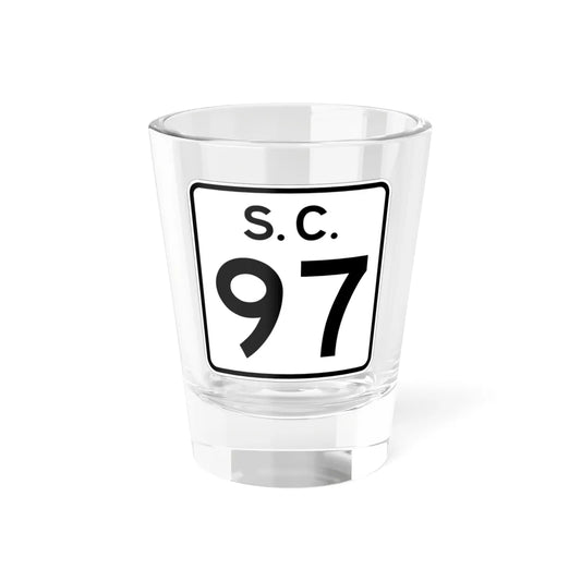 SC-97 (South Carolina) (Road Sign) Shot Glass 1.5oz 1.5oz - Go Mug Yourself
