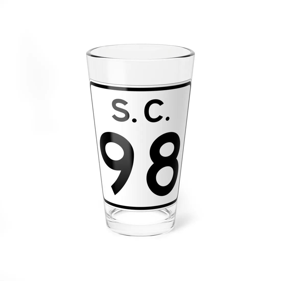 SC-98 (South Carolina) (Road Sign) Pint Glss 16oz 16oz - Go Mug Yourself