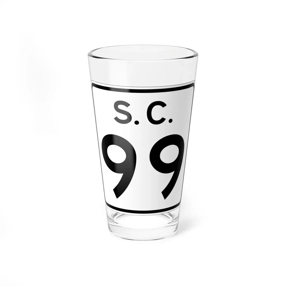 SC-99 (South Carolina) (Road Sign) Pint Glass 16oz 16oz - Go Mug Yourself
