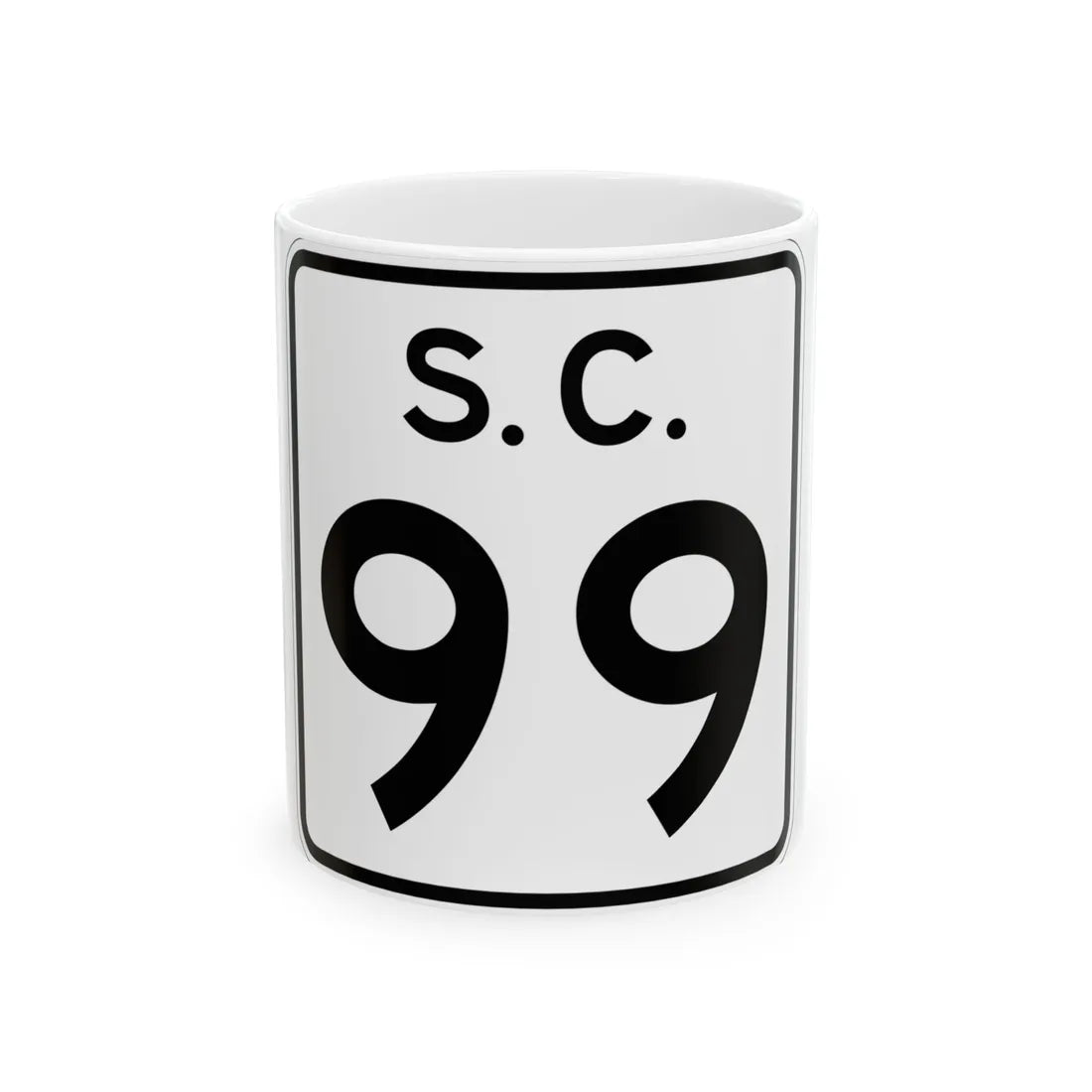 SC-99 (South Carolina) (Road Sign) White Coffee Mug 11oz - Go Mug Yourself
