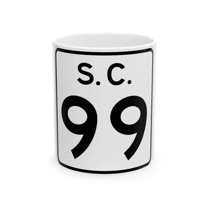 SC-99 (South Carolina) (Road Sign) White Coffee Mug 11oz - Go Mug Yourself