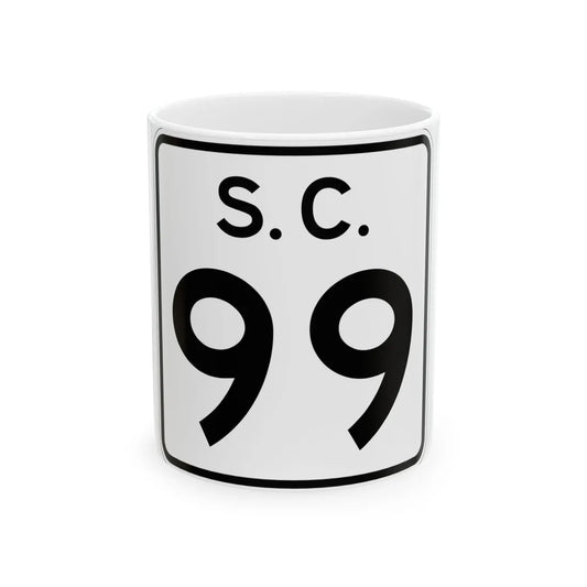 SC-99 (South Carolina) (Road Sign) White Coffee Mug 11oz - Go Mug Yourself