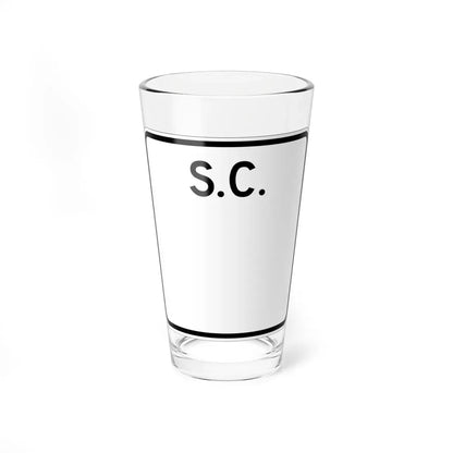 SC-blank (South Carolina) (Road Sign) Pint Glass 16oz 16oz - Go Mug Yourself