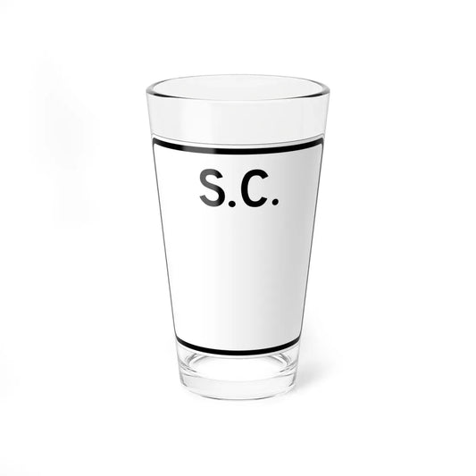 SC-blank (South Carolina) (Road Sign) Pint Glass 16oz 16oz - Go Mug Yourself