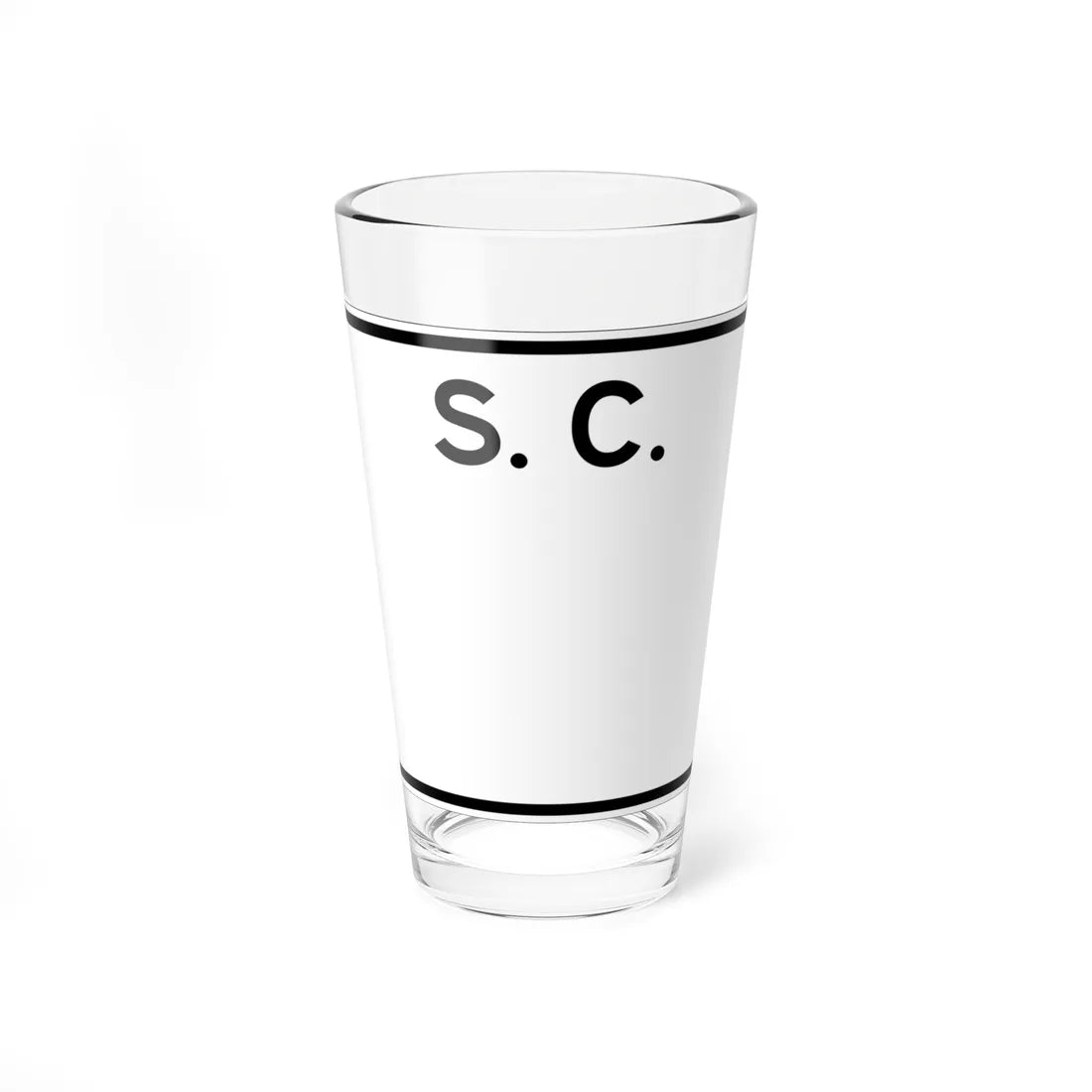 SC-blank-wide (South Carolina) (Road Sign) Pint Glass 16oz 16oz - Go Mug Yourself