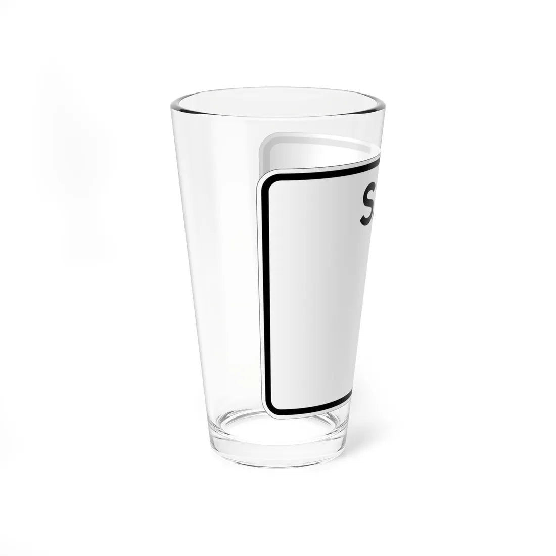 SC-blank-wide (South Carolina) (Road Sign) Pint Glass 16oz - Go Mug Yourself