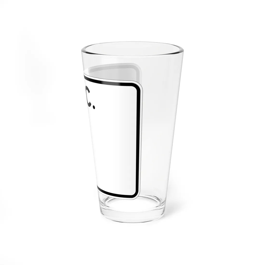 SC-blank-wide (South Carolina) (Road Sign) Pint Glass 16oz - Go Mug Yourself