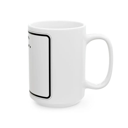 SC-blank-wide (South Carolina) (Road Sign) White Coffee Mug - Go Mug Yourself