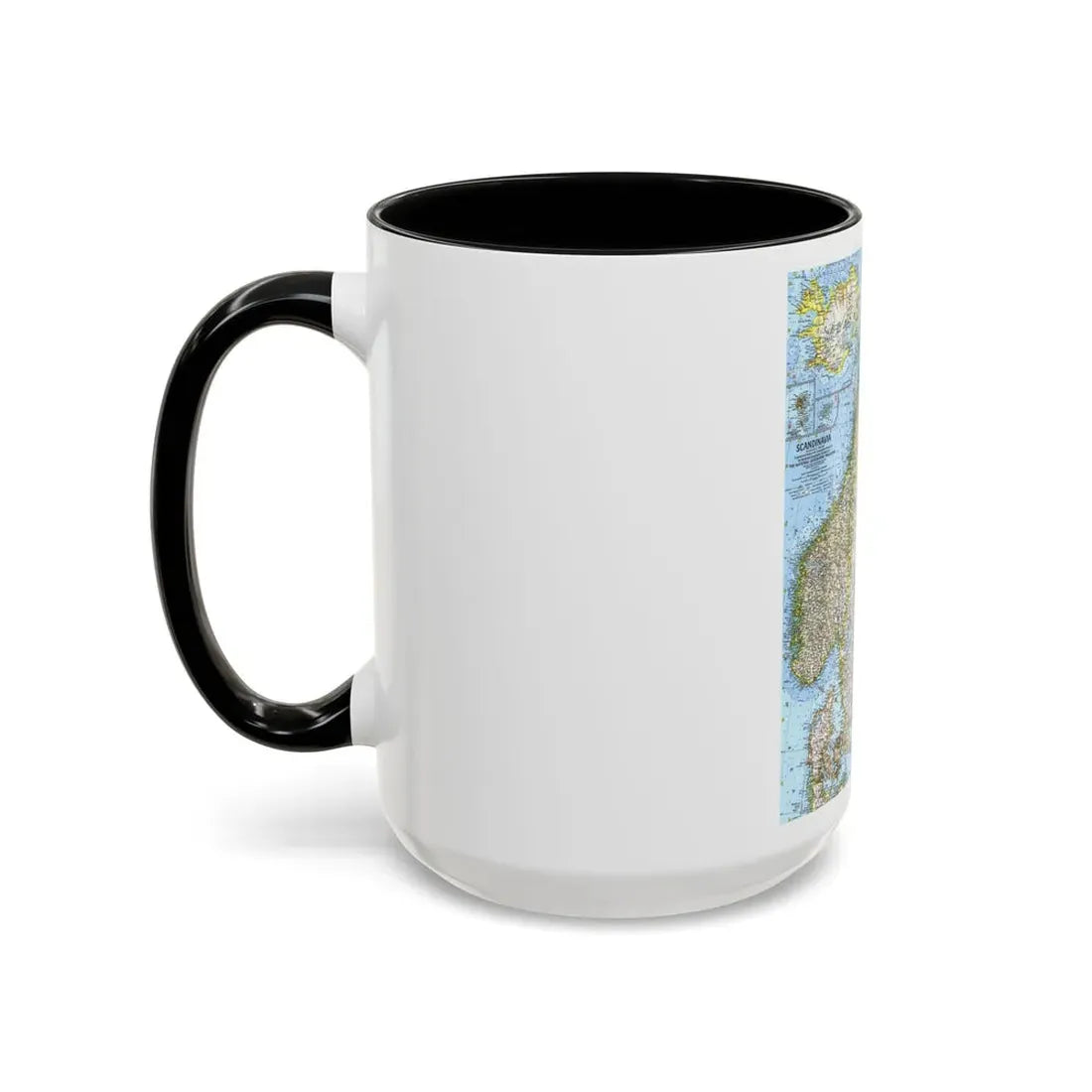 Scandinavia (1963) (Map) Accent Coffee Mug - Go Mug Yourself