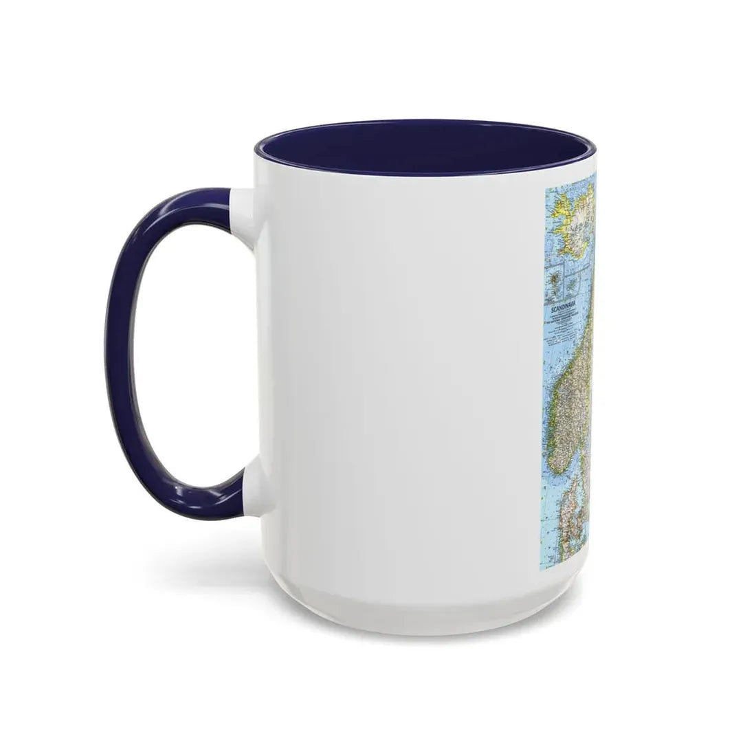 Scandinavia (1963) (Map) Accent Coffee Mug - Go Mug Yourself
