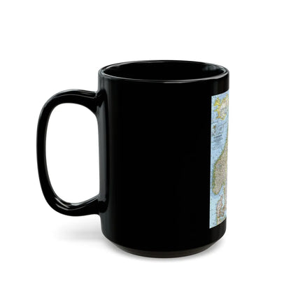 Scandinavia (1963) (Map) Black Coffee Mug-Go Mug Yourself