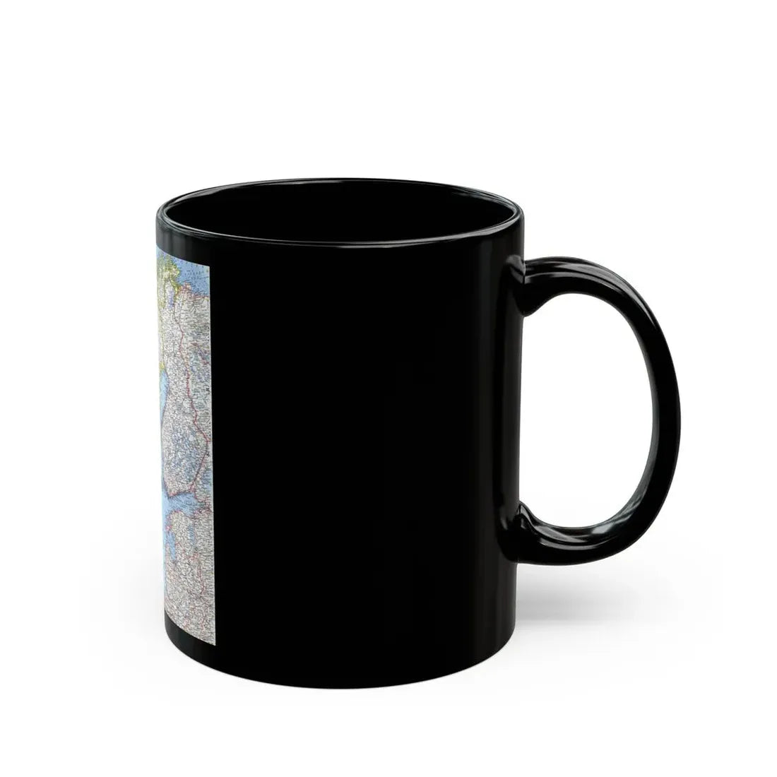 Scandinavia (1963) (Map) Black Coffee Mug - Go Mug Yourself