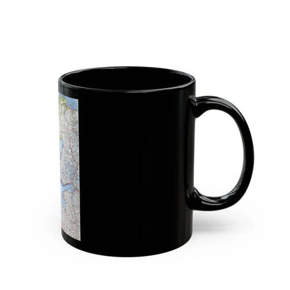 Scandinavia (1963) (Map) Black Coffee Mug - Go Mug Yourself