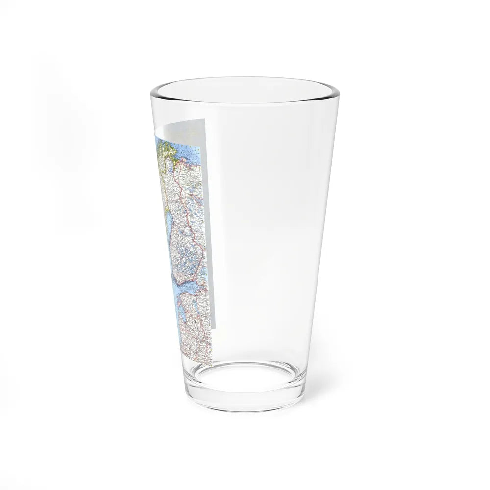 Scandinavia (1963) (Map) Pint Glass 16oz-Go Mug Yourself