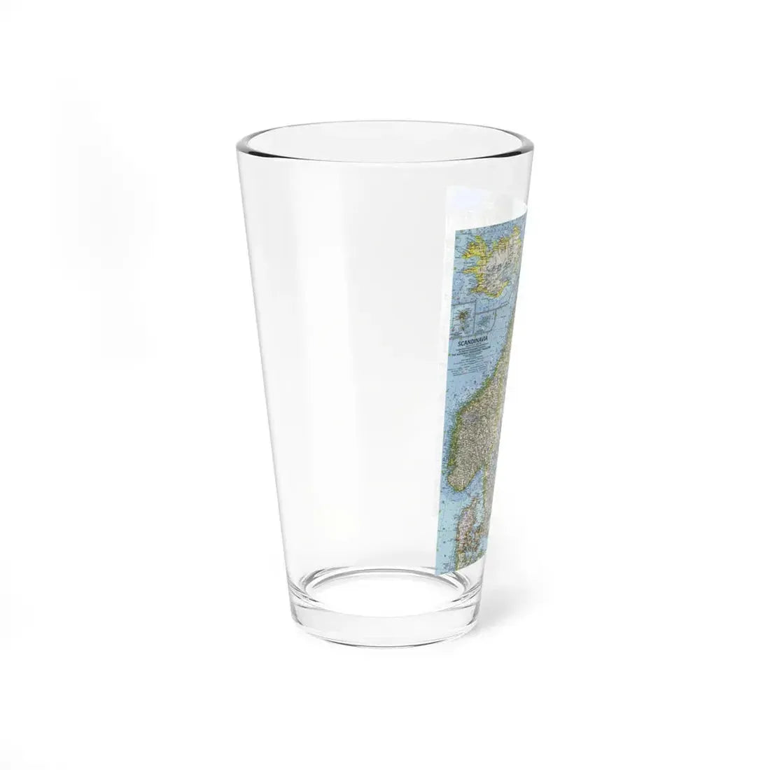 Scandinavia (1963) (Map) Pint Glass 16oz - Go Mug Yourself