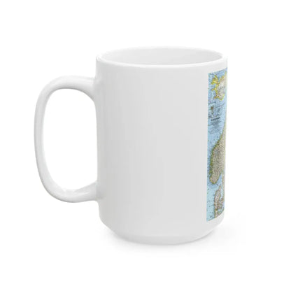 Scandinavia (1963) (Map) White Coffee Mug - Go Mug Yourself