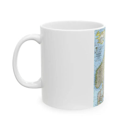 Scandinavia (1963) (Map) White Coffee Mug - Go Mug Yourself