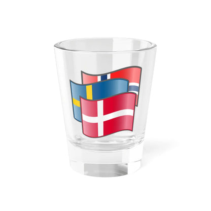 Scandinavia flags Denmark (Sweden) Shot Glass 1.5oz 1.5oz - Go Mug Yourself