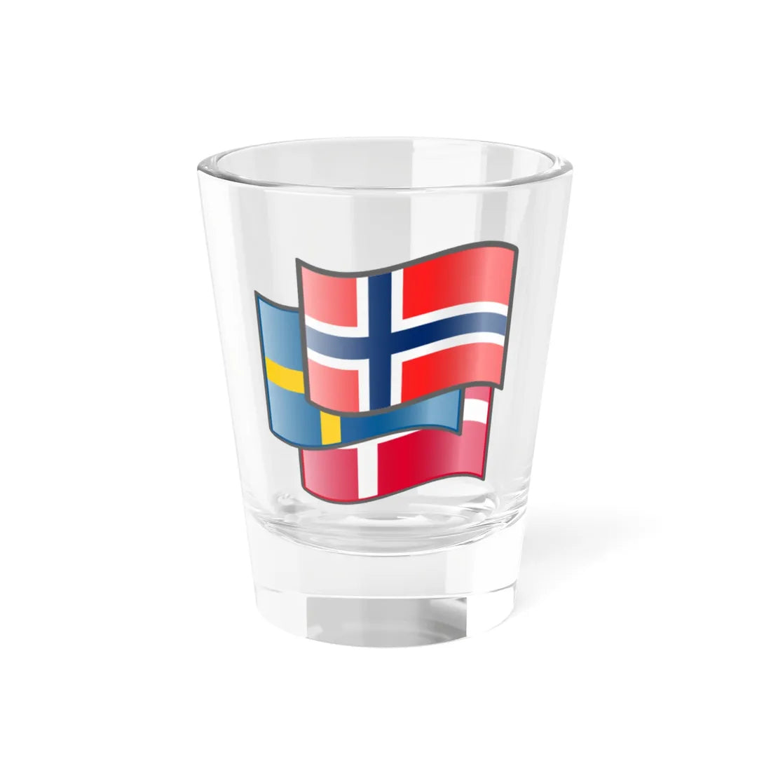 Scandinavia flags Norway (Norway) Shot Glass 1.5oz 1.5oz - Go Mug Yourself