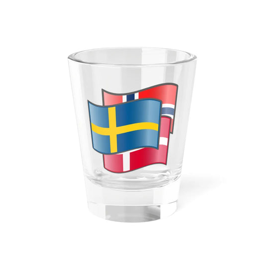 Scandinavia flags Sweden (Denmark) Shot Glass 1.5oz 1.5oz - Go Mug Yourself