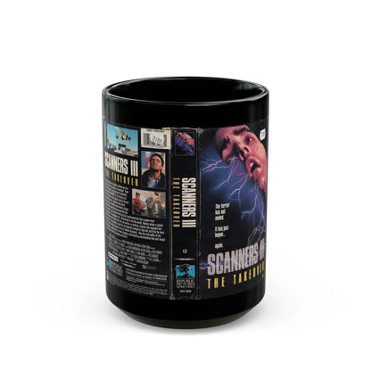 SCANNERS III THE TAKEOVER (VHS COVER) - Black Coffee Mug-15oz-Go Mug Yourself