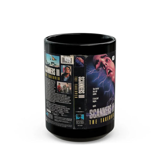 SCANNERS III THE TAKEOVER (VHS COVER) - Black Coffee Mug 15oz - Go Mug Yourself