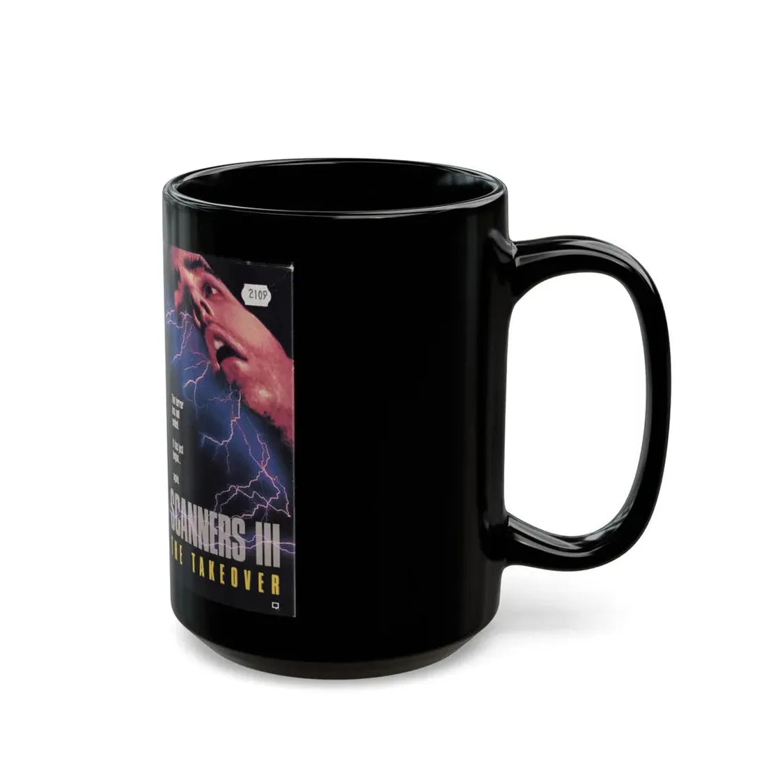 SCANNERS III THE TAKEOVER (VHS COVER) - Black Coffee Mug - Go Mug Yourself