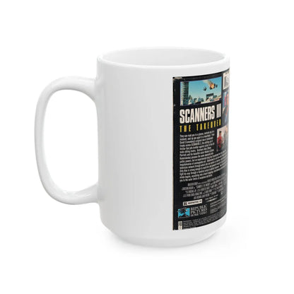 SCANNERS III THE TAKEOVER (VHS COVER) - White Coffee Mug-Go Mug Yourself