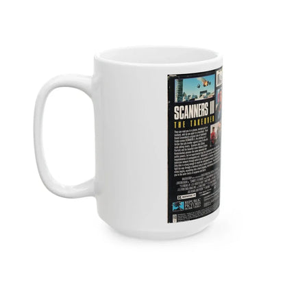 SCANNERS III THE TAKEOVER (VHS COVER) - White Coffee Mug - Go Mug Yourself